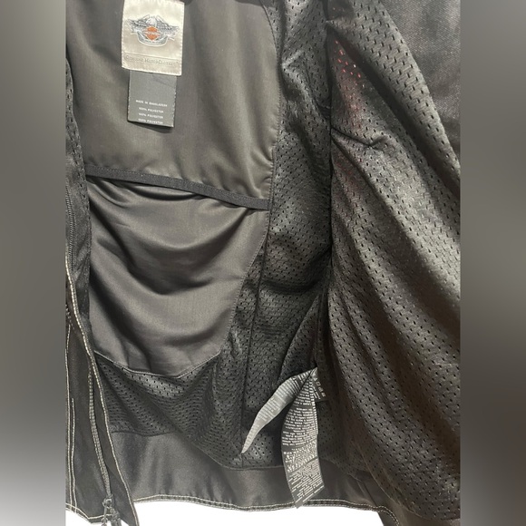 Harley-Davidson scroll Willie G skull embroidered motorcycle jacket women’s Med - Picture 8 of 13